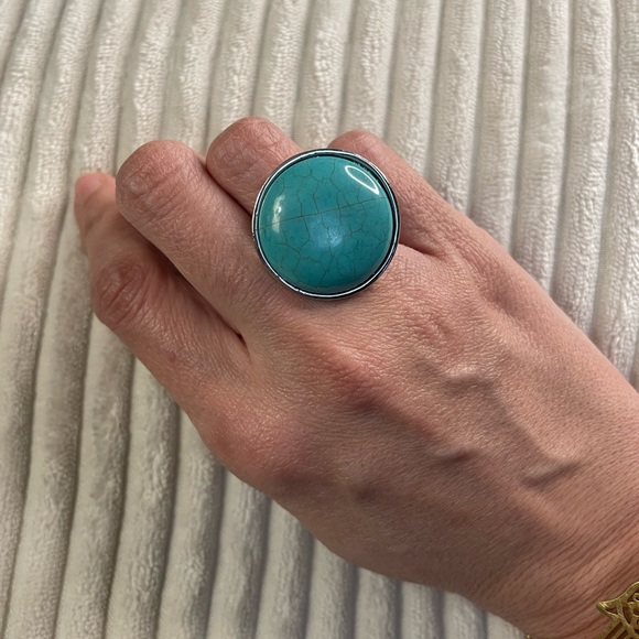 Round turquoise ring - Picture 3 of 3
